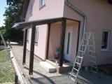 Průběh stavby dřevostavby pergola