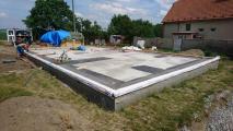 Průběh stavby dřevostavby Jedovnice