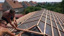 Průběh stavby dřevostavby Jedovnice