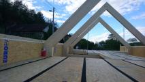 Průběh stavby dřevostavby Hrušov Benátky nad jizerou