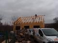 Průběh stavby dřevostavby Hrubčice