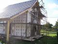 Průběh stavby dřevostavby Hrušovany