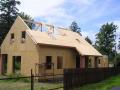 Průběh stavby dřevostavby Warnsdorf